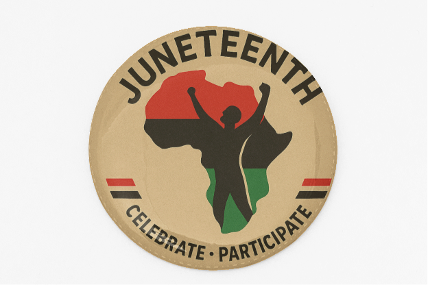 Juneteenth Freedom Celebration Button/Magnet (1”–3”)
